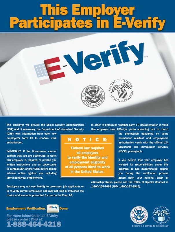 E-Verify® Poster