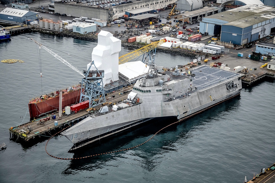 USS Manchester Aerial